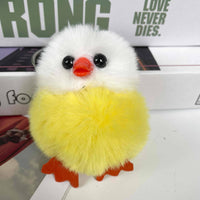 Little Furry Birds Plush Keychain