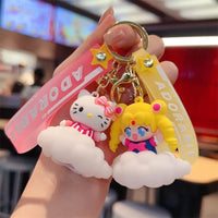 Dreamy Characters Cloud LED Keychain