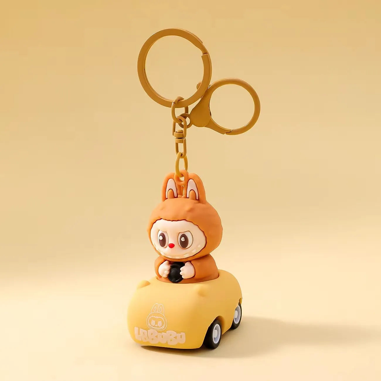 Labubu Cruise Moving Car Keychain