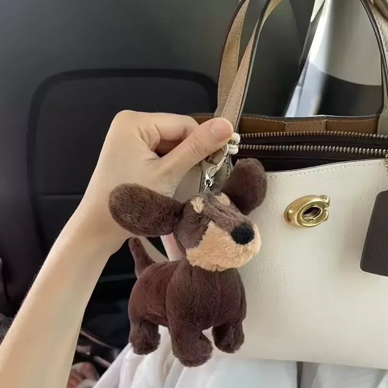 JC Dachshund Pup Plush Keychain