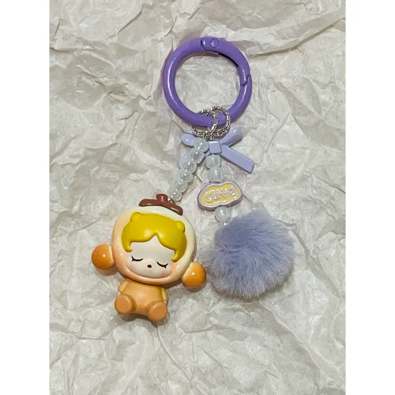 SkullPanda Opulent Pom Pom Keychain