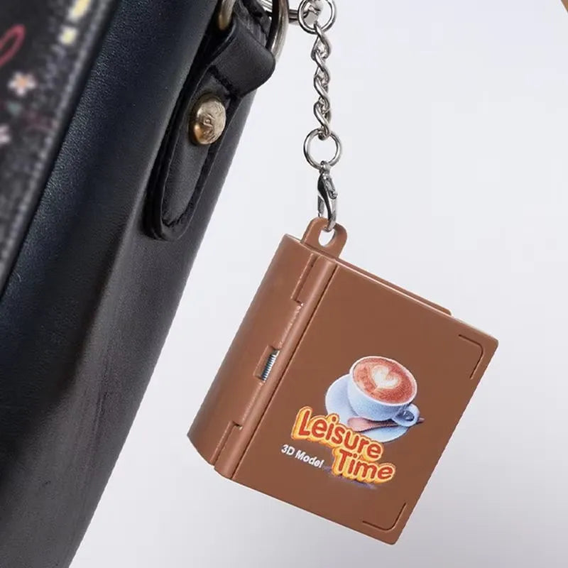 Coffee Shop 3D Folding Keychain
