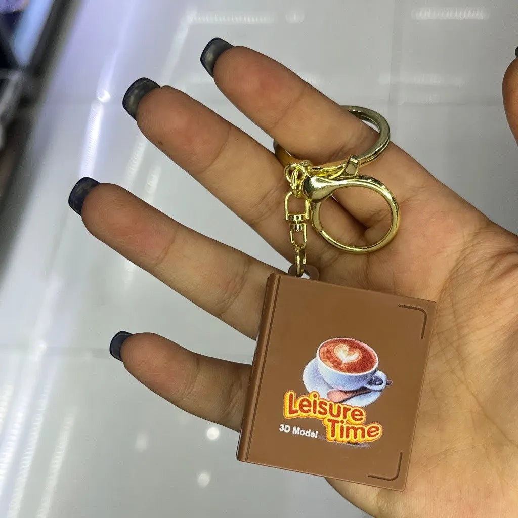 Coffee Shop 3D Folding Keychain