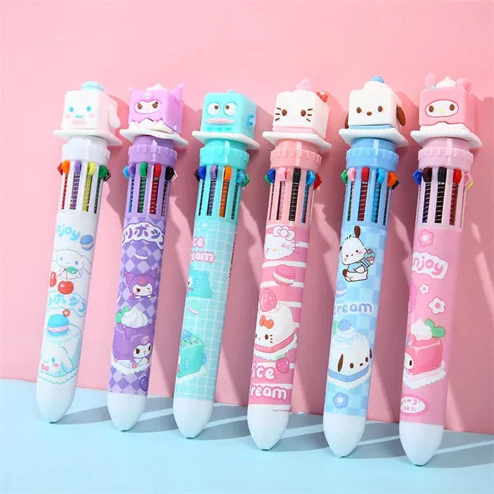 Sanrio Robot Head 10 Color Ball Pen