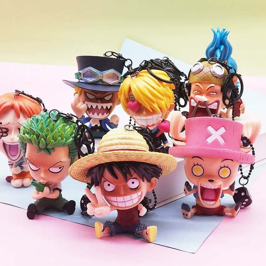 One Piece Grand Line Chibis Keychain