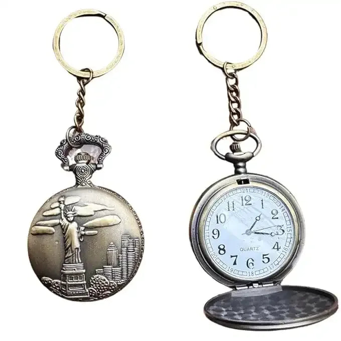 Classic Elegance Pocket Watch Keychain