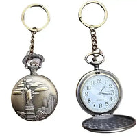 Classic Elegance Pocket Watch Keychain