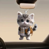 Cute Cat Feline Fancies Acrylic Keychain