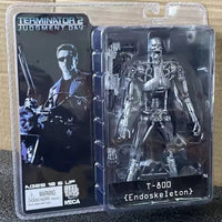 Action figure packaging of T-800 Endoskeleton from Terminator 2 on a cardboard background