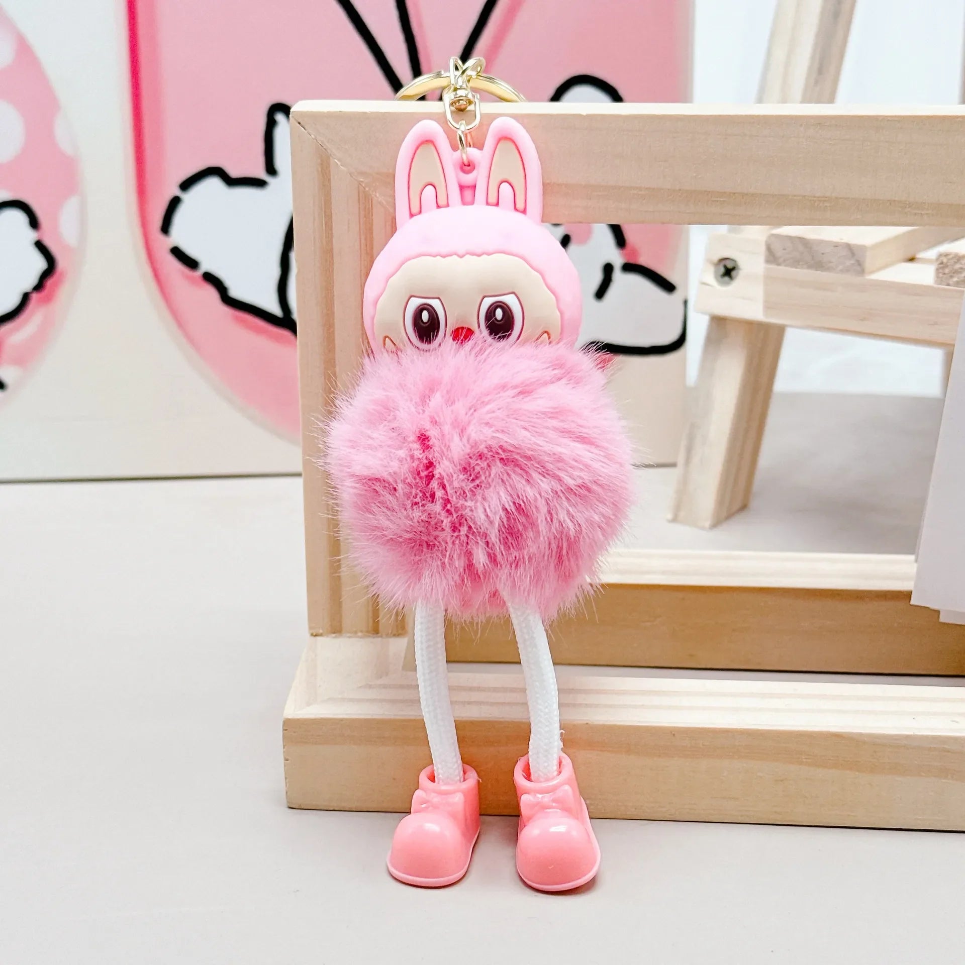 Labubu Long-Legged Plush Keychain