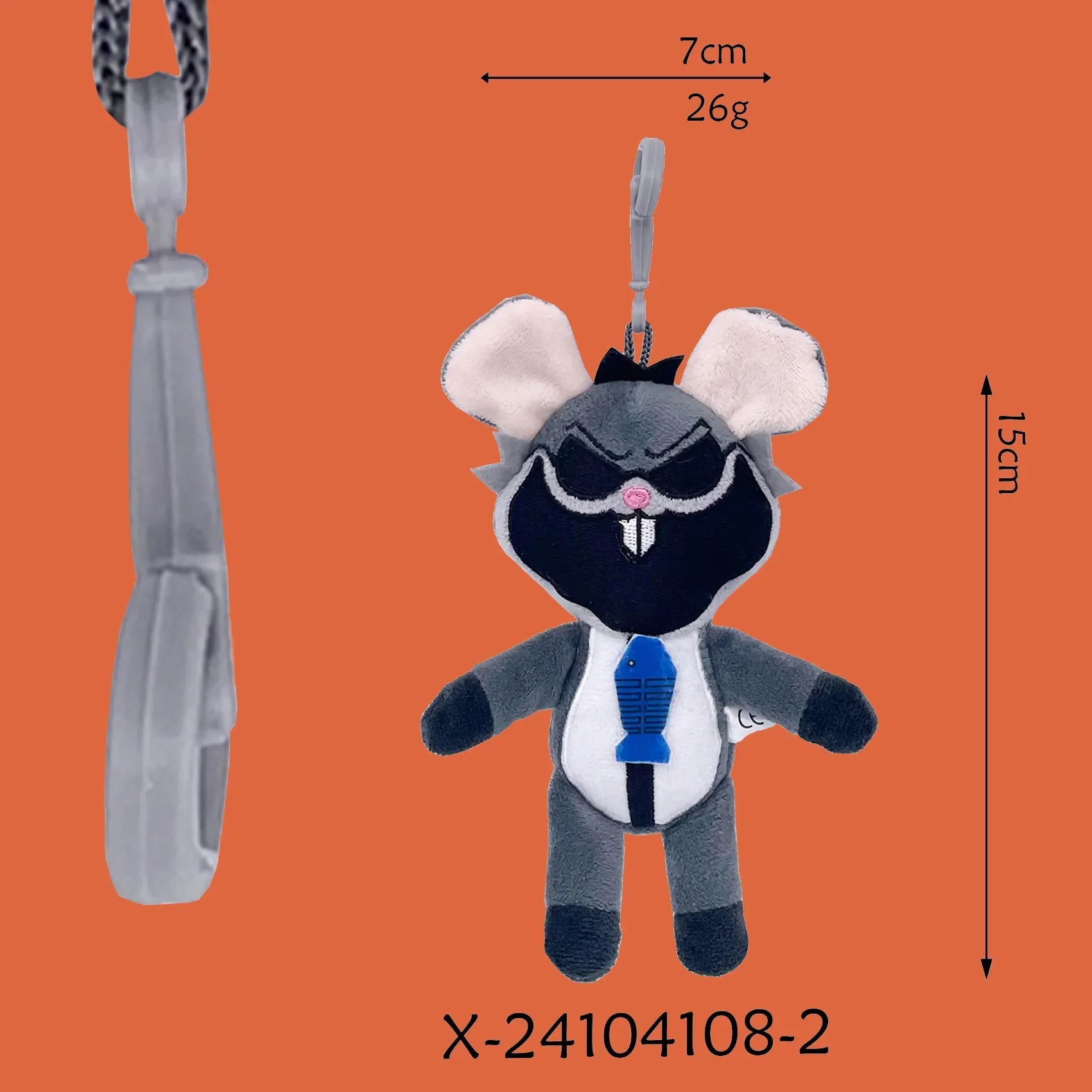 Nightmare Critters Terrifying Plush Keychain