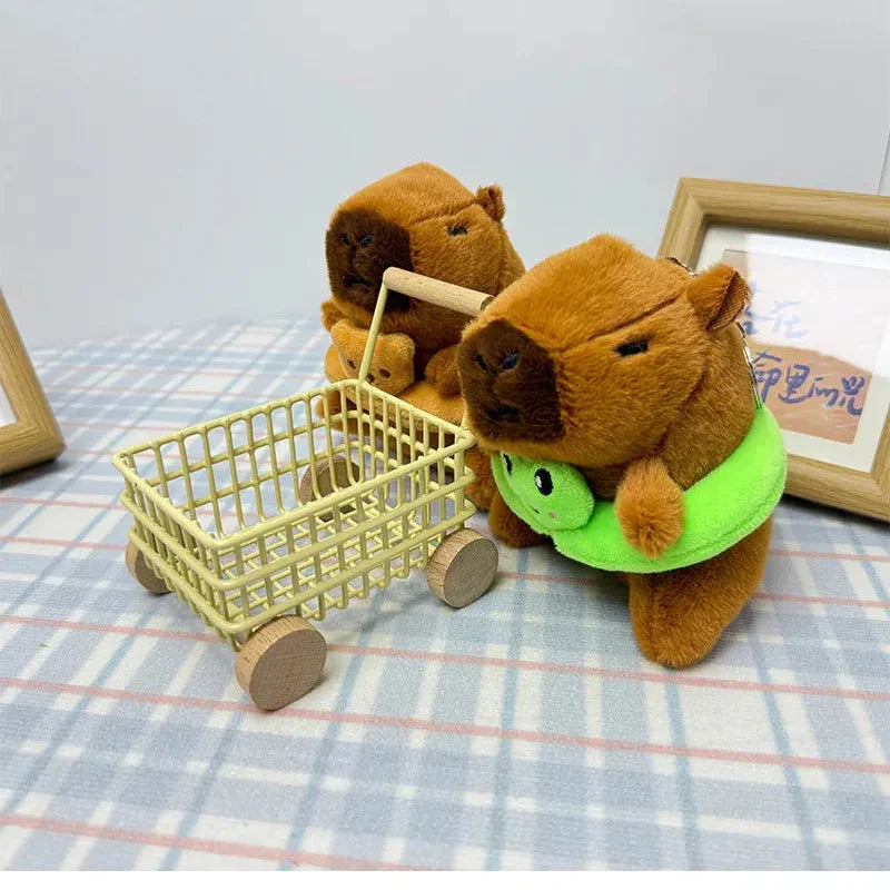 Swim Ring Capybara Plush Keychain