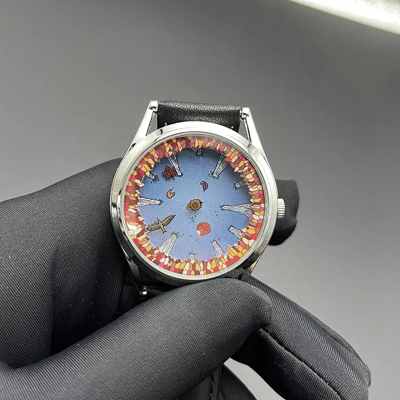 Autumn Day Forest Deconstructed Dial Creative Watch