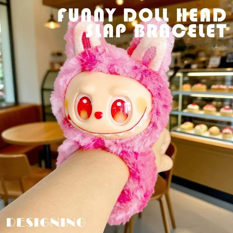 Labubu V3 Plush Slap-on Bracelet