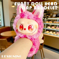 Labubu V3 Plush Slap-on Bracelet