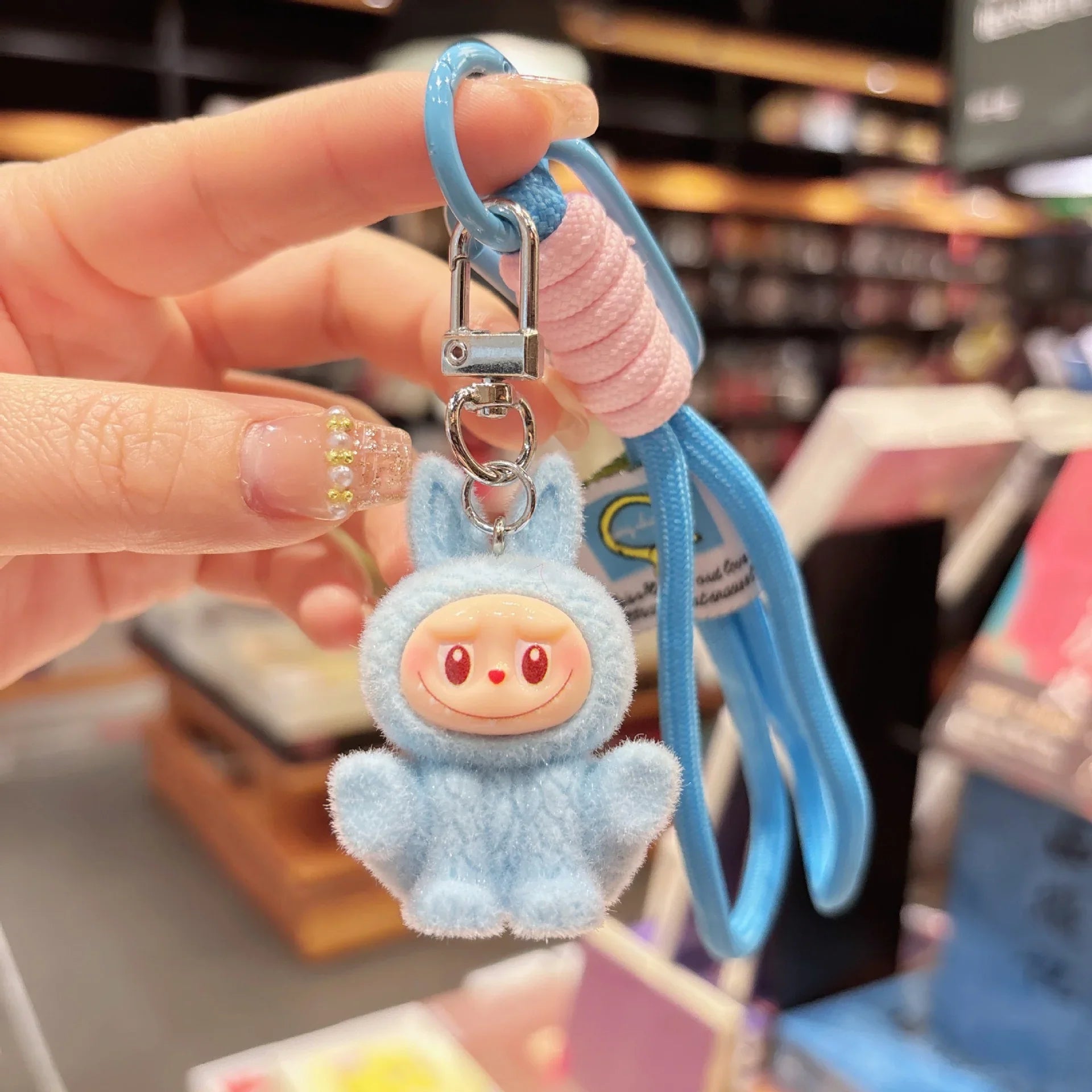 Labuboo Happy Squat Lanyard Keychain