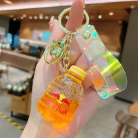 Soda Liquid Bottle Sparkle Keychain