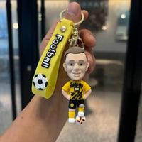 Star Studded Lineup Footballer Keychain