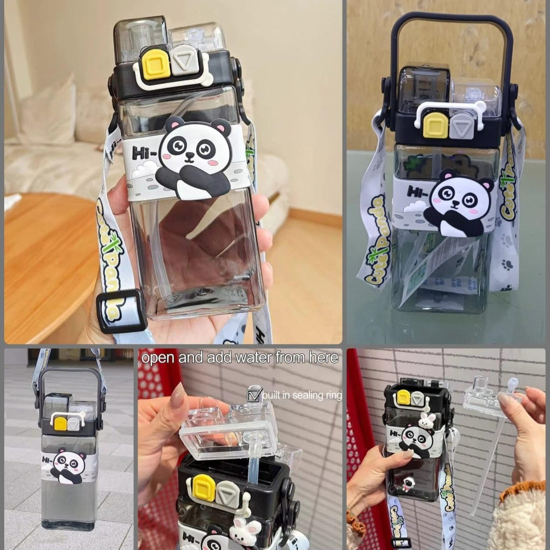 Sip 'n' Strap Kids Water Bottle (520 ml)