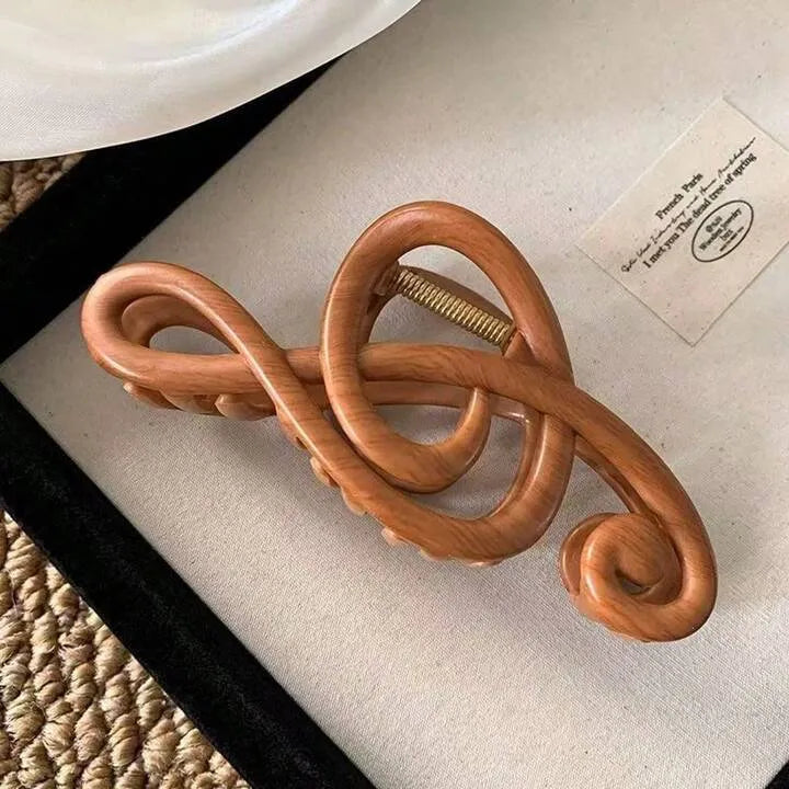 Elegant Treble Clef Hair Claw Clip & Gripper