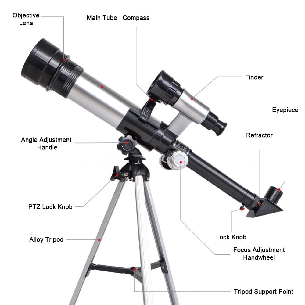 Cosmic Voyager C2158 Refracting 60x Telescope