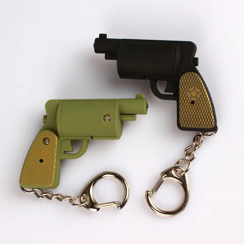 Tactical Mini Sound & Light Gun Keychain