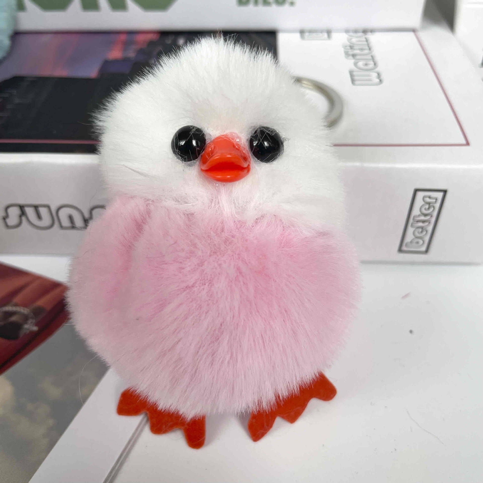 Little Furry Birds Plush Keychain