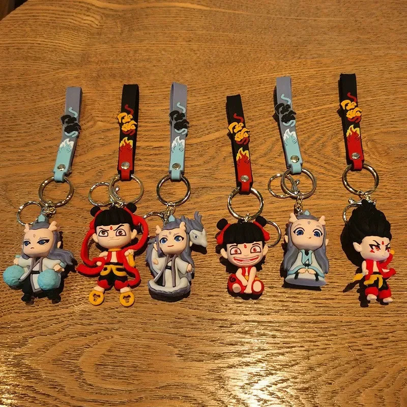 Nezha Spiritual Fight Keychain