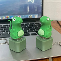 Derpy Lizard Sound & LED Fidget Keychain