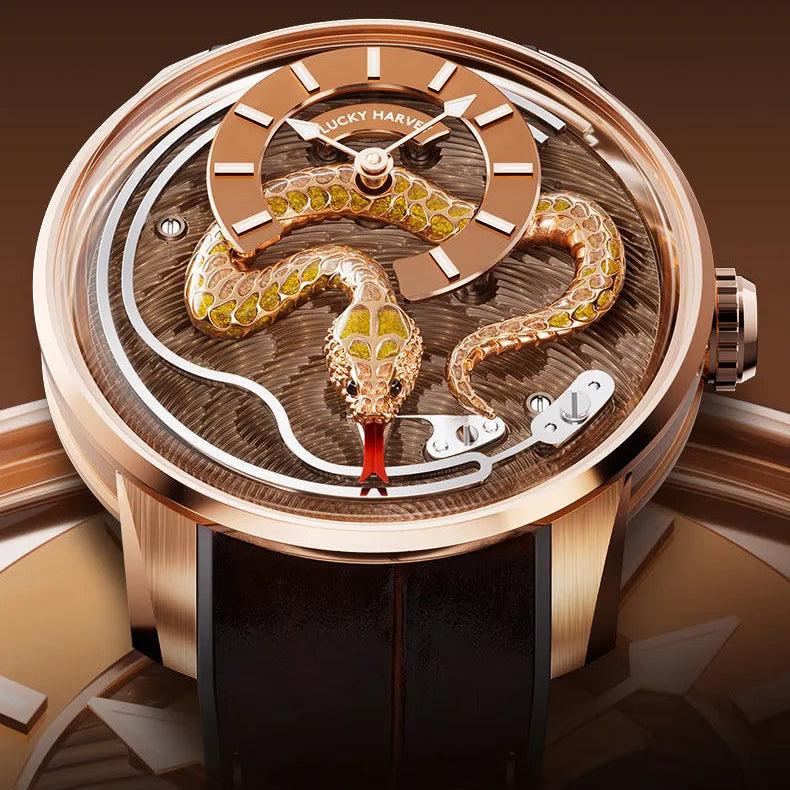 Lucky Harvey Serpent Kinetic Automatic Mechanical Watch