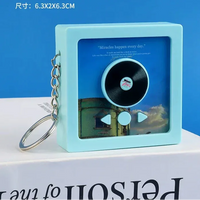 Rhythm Pulse Musical Record Keychain