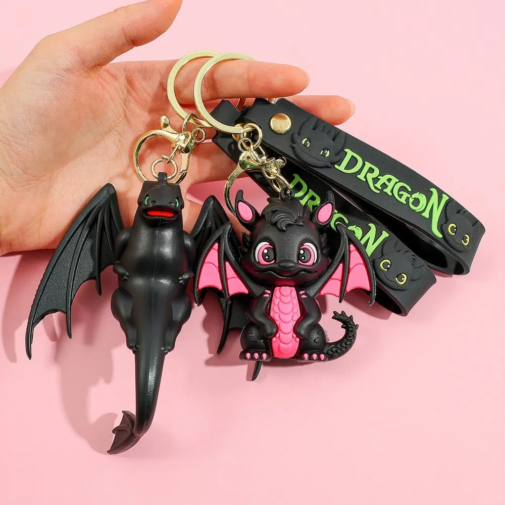 Toothless & Light Fury Elite Dragon Keychains