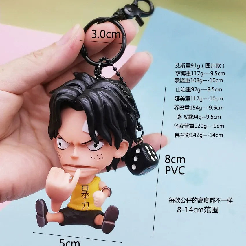 One Piece Grand Line Chibis Keychain