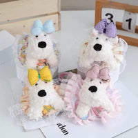 West Highland Puppy Charm Plush Keychain