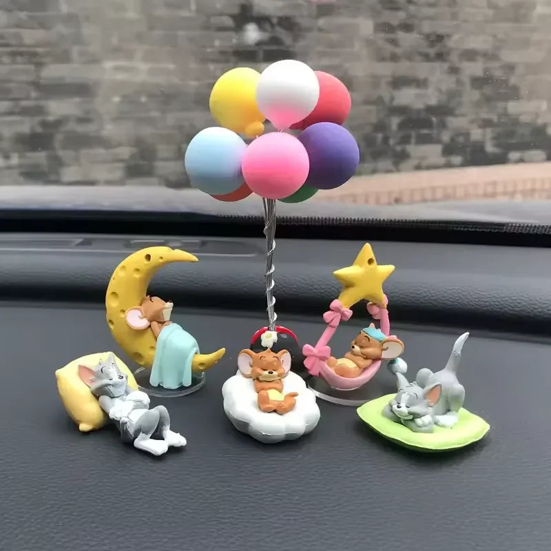 Tom and Jerry Mini Sleeping Figurines (Set of 5)