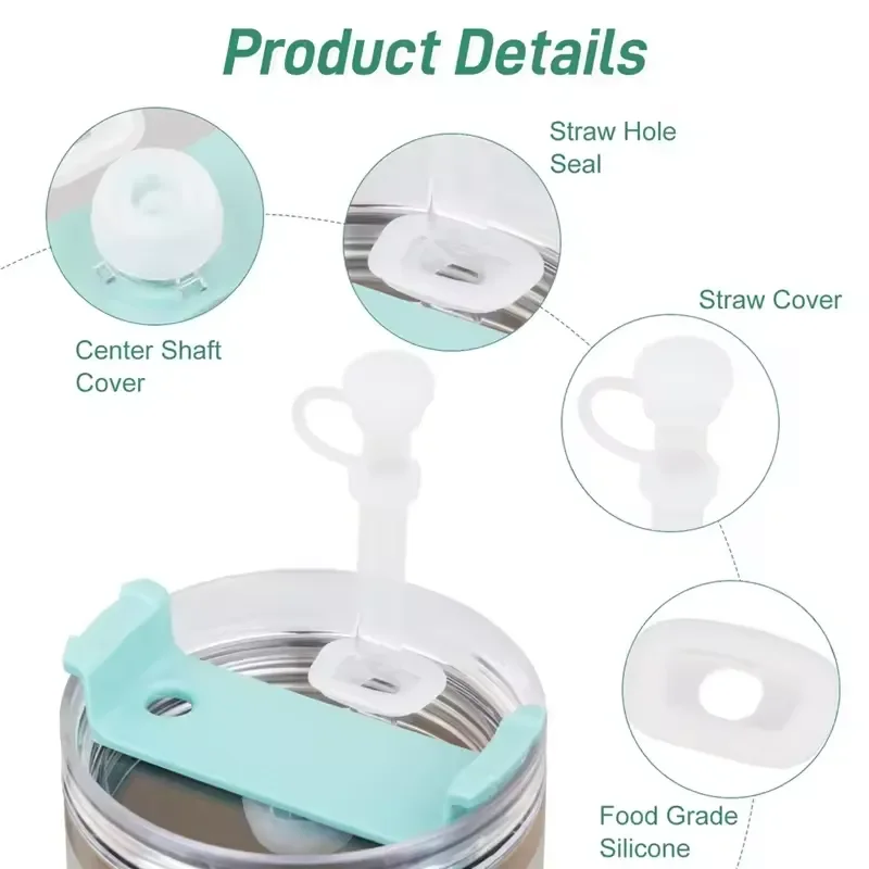 Silicone Spill-Proof Stoppers for Stanley Cup (Set of 3)