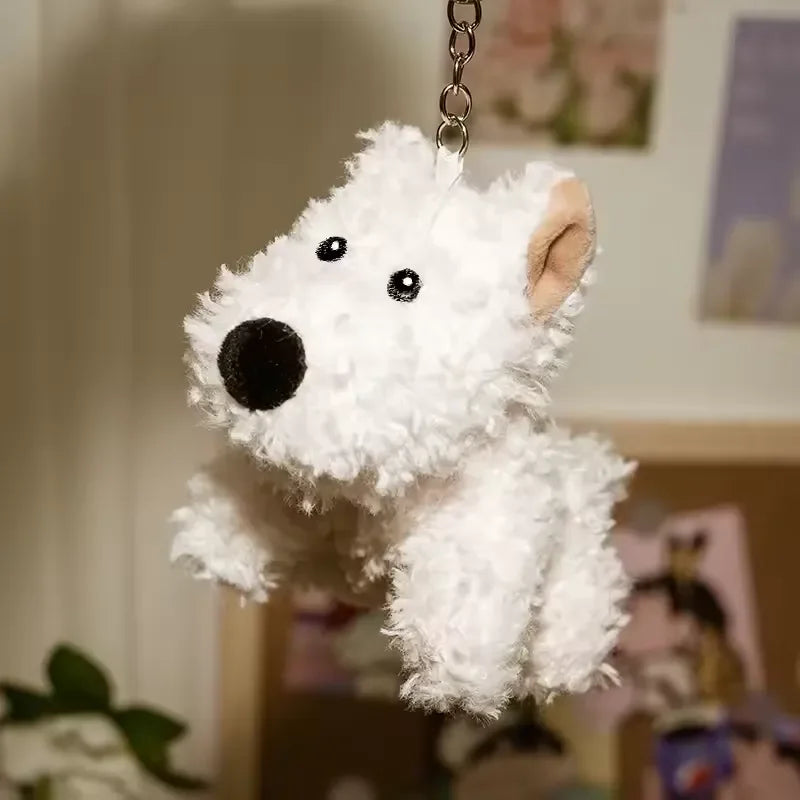 West Highland Scrawled Pup Plush Keychain