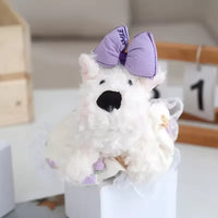 West Highland Puppy Charm Plush Keychain