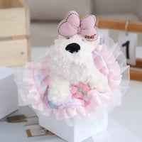 West Highland Puppy Charm Plush Keychain