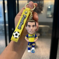 Star Studded Lineup Footballer Keychain