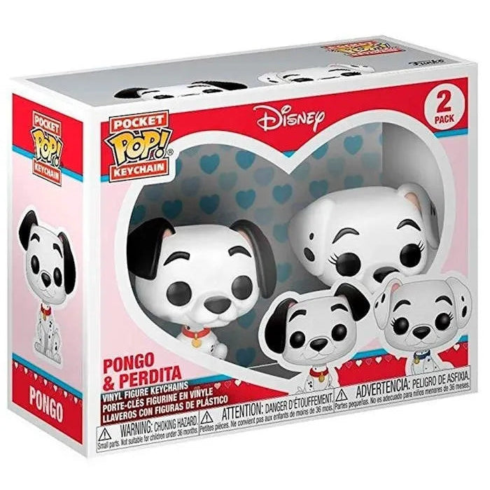 Funko POP Pongo & Perdita Couple Keychain