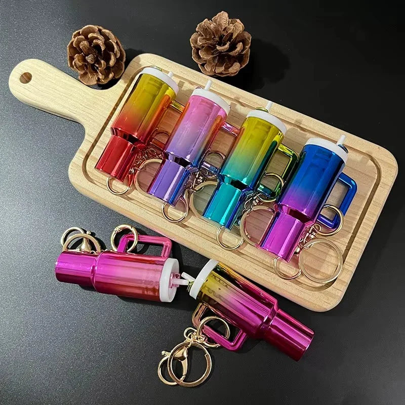 Mini Sip & Stash Gradient Tumbler Keychain