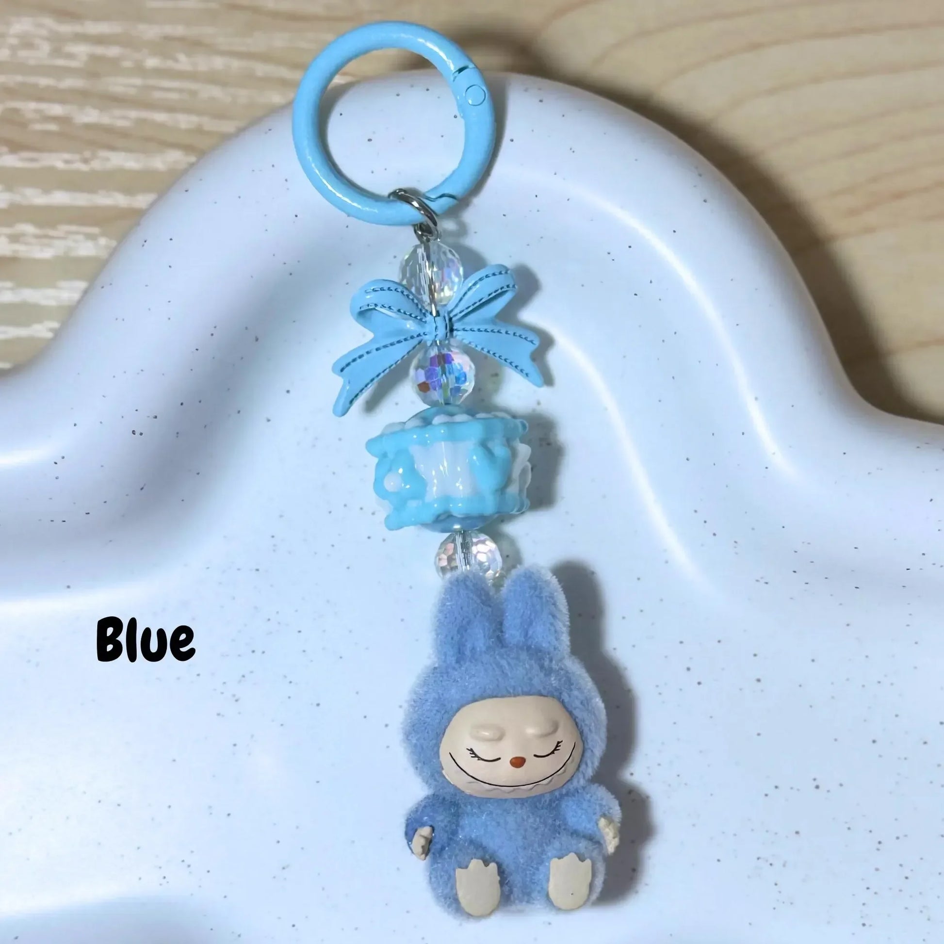 Labubu Elite Sitting Charm Keychain