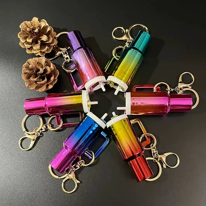 Mini Sip & Stash Gradient Tumbler Keychain