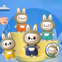 4 in 1 Mood Labubu Face Changing Keychain
