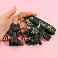 Toothless & Light Fury Elite Dragon Keychains