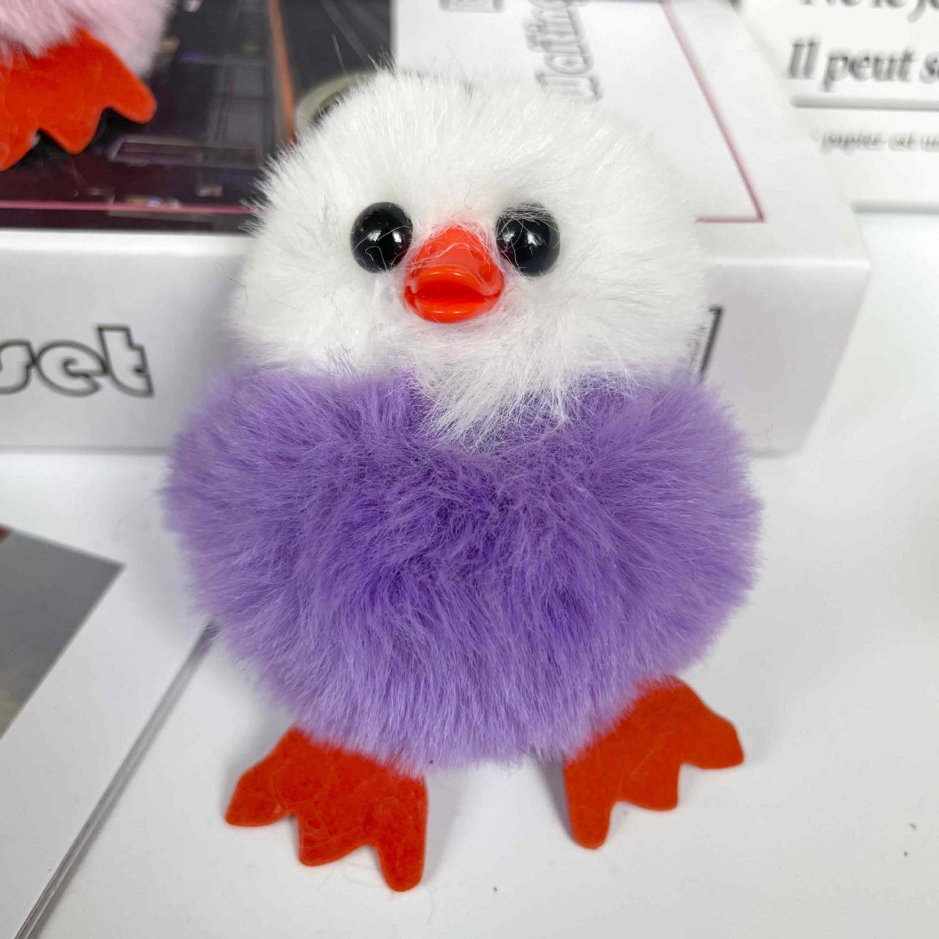 Little Furry Birds Plush Keychain