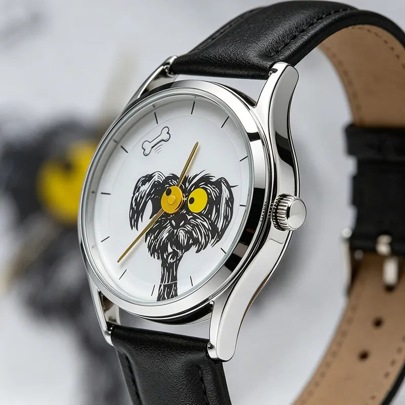 Messy Puppy Bone Chase Creative Novelty Watch