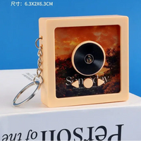 Rhythm Pulse Musical Record Keychain