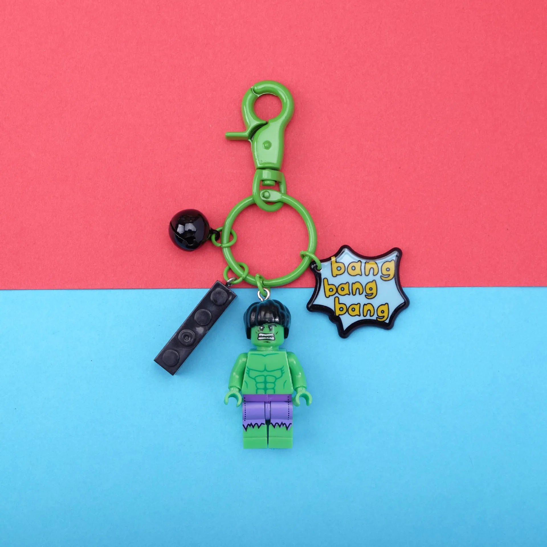 Brick Brigade Hero Blocks Keychain